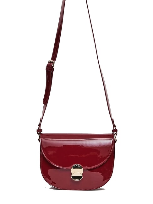 GAUDÌ EVELYN LAK Medium patent shoulder bag RED - Women’s Bags