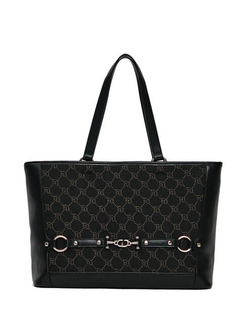 GAUDÌ NEW DIAZ Shopping bag with jacquard logo BLACK - Women’s Bags