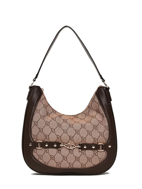GAUDÌ NEW DIAZ Jacquard logo hobo bag tan - Women’s Bags