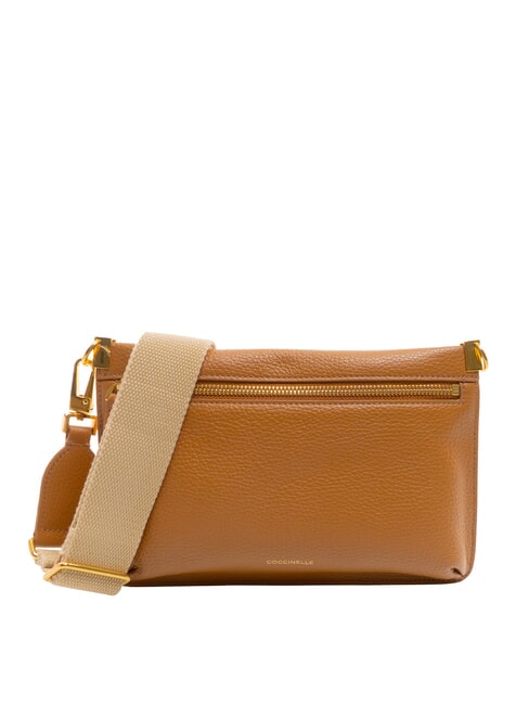 COCCINELLE HYLE Small flat leather shoulder bag CUIR - Women’s Bags