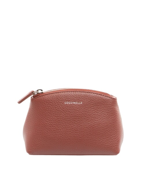 COCCINELLE AGATEA Leather beauty case brandy - Sachets & Travels Cases