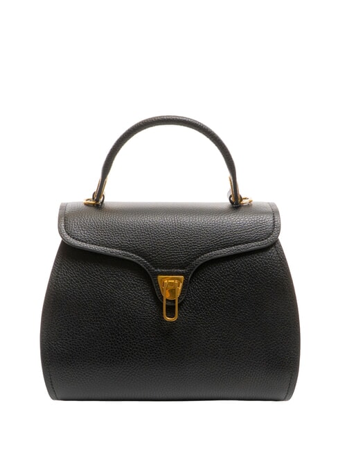 COCCINELLE MARVIN Leather handbag with shoulder strap Black - Women’s Bags