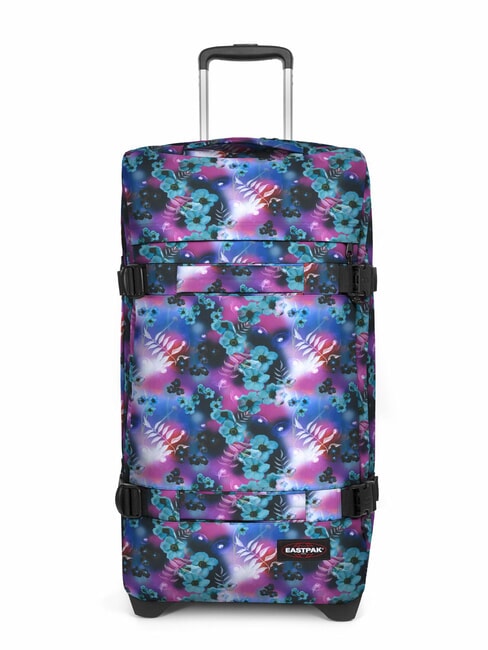 EASTPAK TRANSIT'R M Medium size trolley dreamflower dark - Semi-rigid Trolley Cases