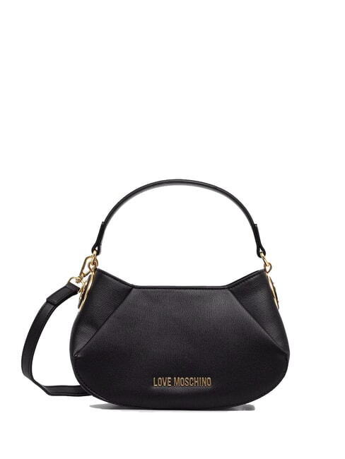 LOVE MOSCHINO CHUNKY TAB Small handbag with shoulder strap Black - Women’s Bags