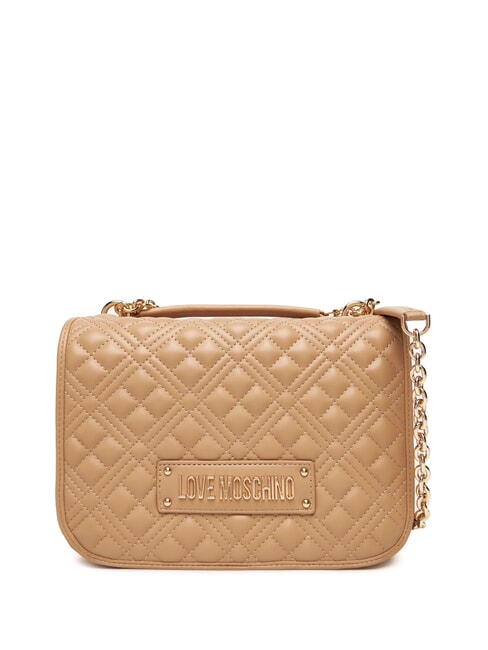 LOVE MOSCHINO QUILTED Dual-function shoulder bag beige - Women’s Bags