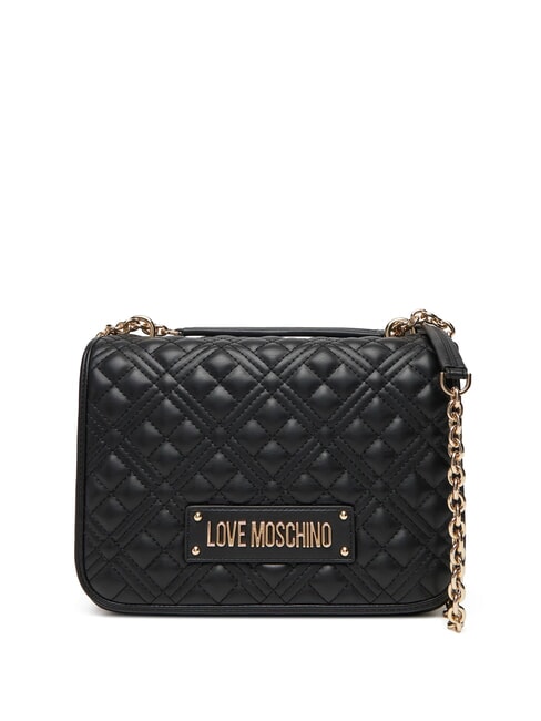 LOVE MOSCHINO QUILTED Dual-function shoulder bag Black - Women’s Bags