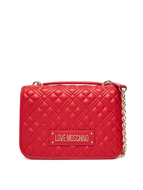 LOVE MOSCHINO QUILTED Dual-function shoulder bag RED - Women’s Bags