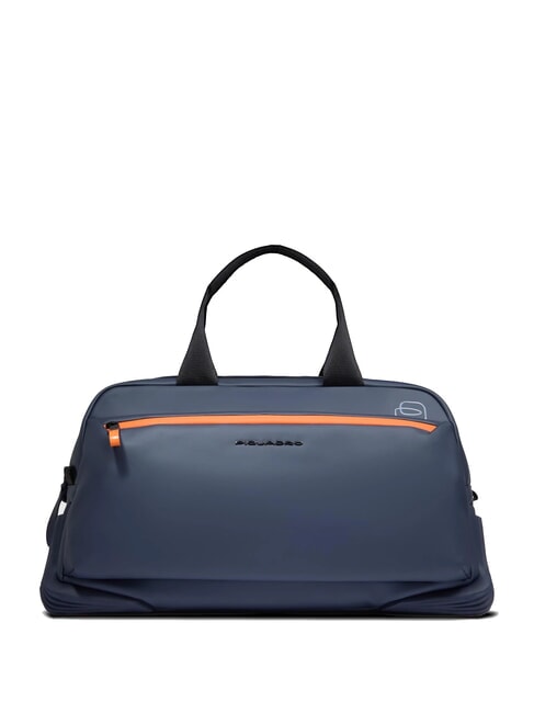 PIQUADRO CORNER SPECIALE GOMMATO Water repellent duffel bag blue - Duffle bags