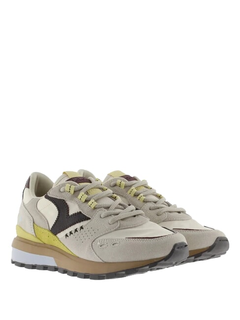 VICTORIA LUNA Running sneakers with a serrated sole beige - Women’s shoes