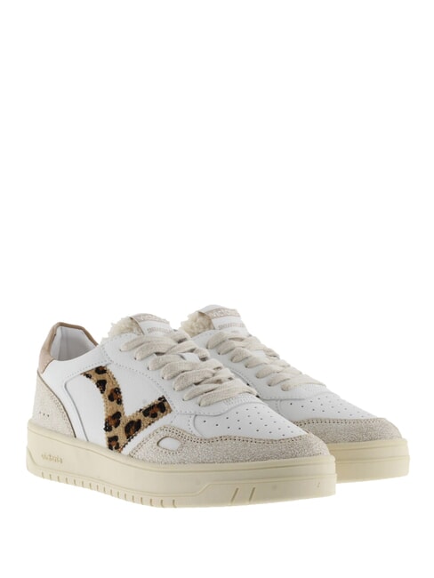 VICTORIA SEUL Women's sneakers with animalier logo camel - Women’s shoes