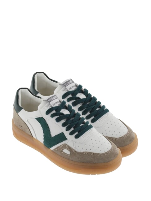 VICTORIA SEUL Unisex sneakers with caramel sole green - Unisex shoes