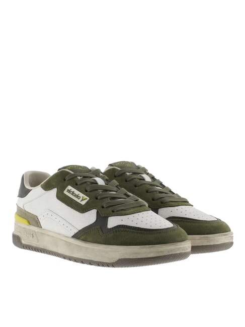 VICTORIA C80 Vintage logo leather sneakers khaki - Men’s shoes