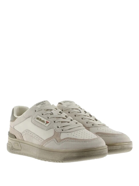 VICTORIA C80-URBAN Vintage logo leather sneakers cream - Women’s shoes