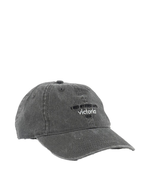 VICTORIA GORRA Women's twill baseball hat gray - Hats