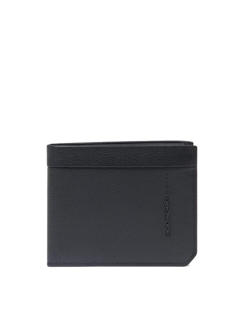 PIQUADRO W137 Leather wallet with removable card holder Black - Men’s Wallets