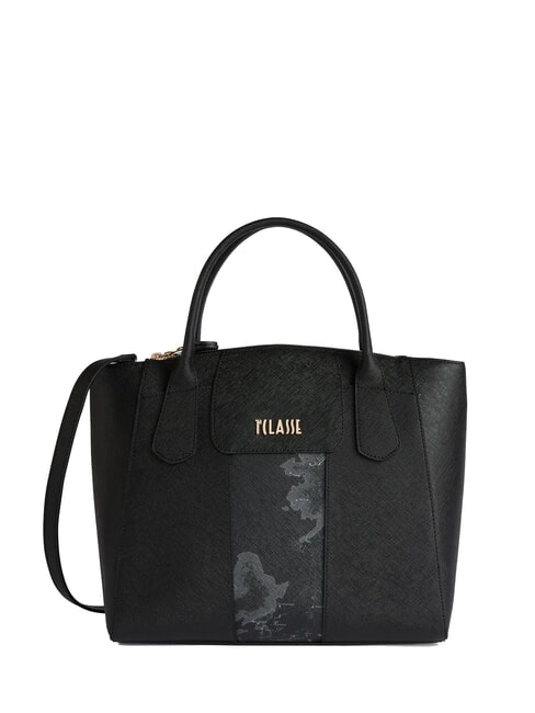 ALVIERO MARTINI PRIMA CLASSE WINDY CITY Handbag with Geo Dark insert Black - Women’s Bags