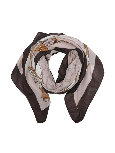 LIUJO LOGO Stole with print natural - Scarves