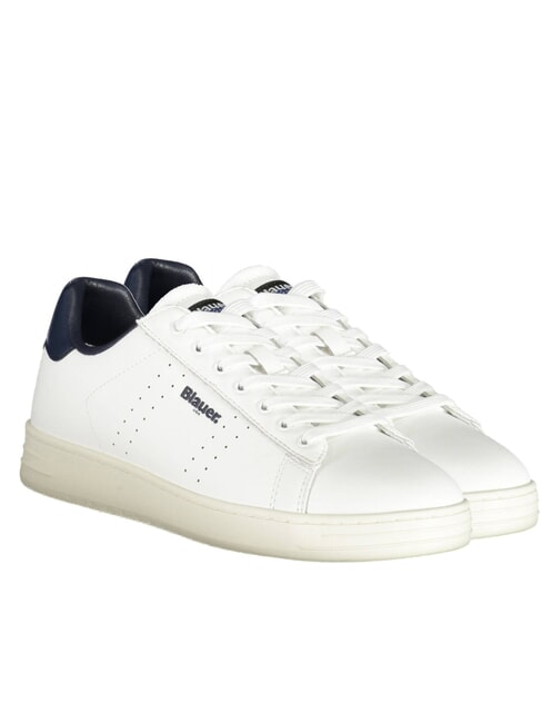BLAUER GRANT  Leather sneakers white/navy - Men’s shoes