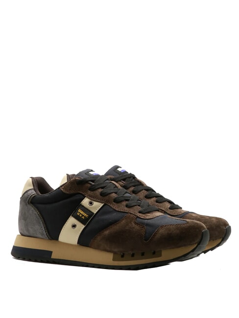 BLAUER QUEENS  Men's Sneakers navy/brown - Men’s shoes
