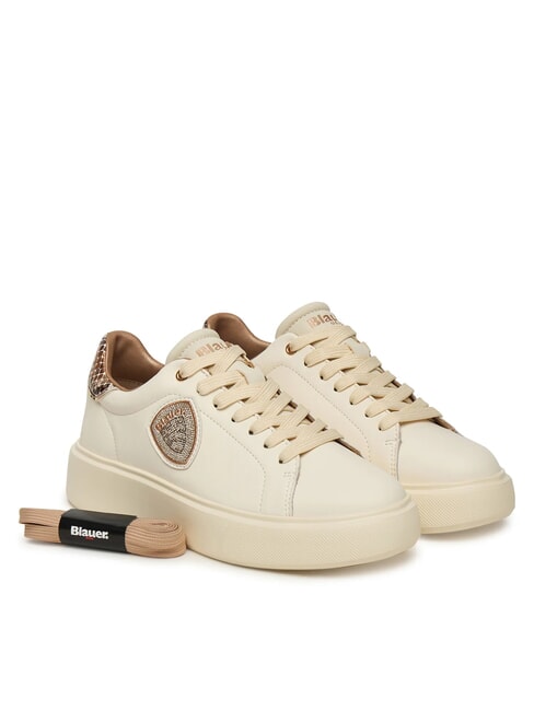 BLAUER VENUS Sneakers cream/python - Women’s shoes