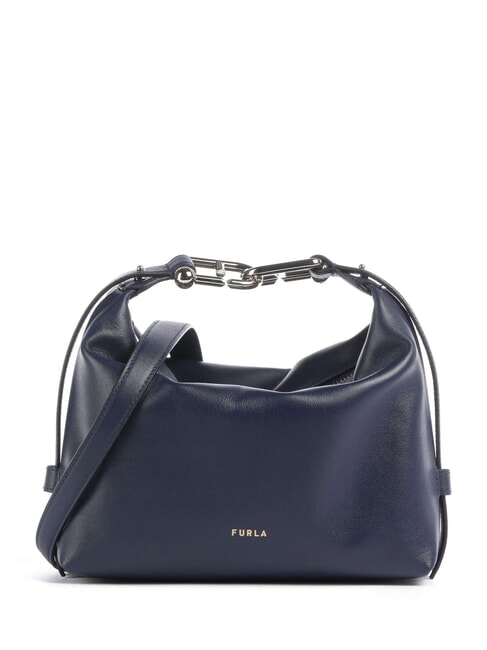 FURLA TONIE  Mini shoulder bag, in leather royal blue - Women’s Bags