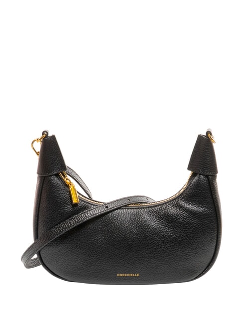 COCCINELLE ISIDE Leather shoulder bag with shoulder strap Black - Women’s Bags