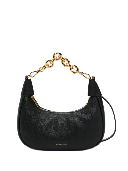 COCCINELLE ISIDE Leather shoulder bag with shoulder strap Black - Women’s Bags