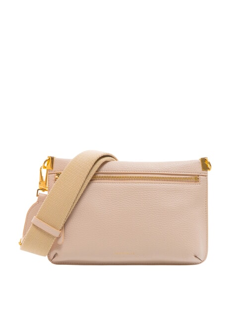 COCCINELLE HYLE Small flat leather shoulder bag rosette - Women’s Bags