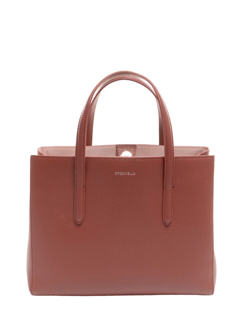 COCCINELLE SWAP Leather bag with shoulder strap brandy - Women’s Bags