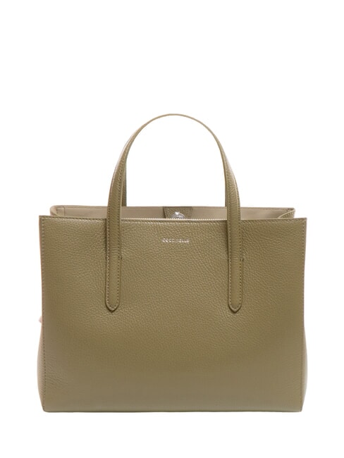 COCCINELLE SWAP Leather bag with shoulder strap laurel green - Women’s Bags