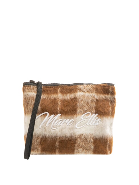 MARC ELLIS CHECK Clutch bag with cuff cocoa - Women’s Bags