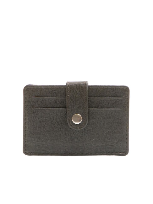 TIMBERLAND TB Leather card holder dark brown - Men’s Wallets