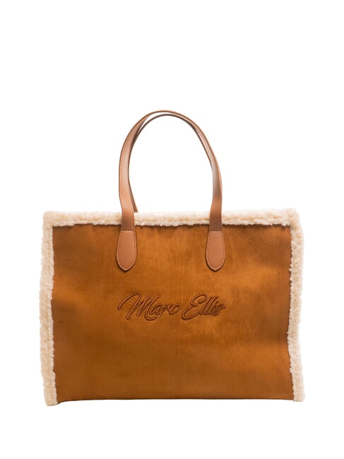 MARC ELLIS SHERPA Large handbag with shoulder strap dark leather - Women’s Bags