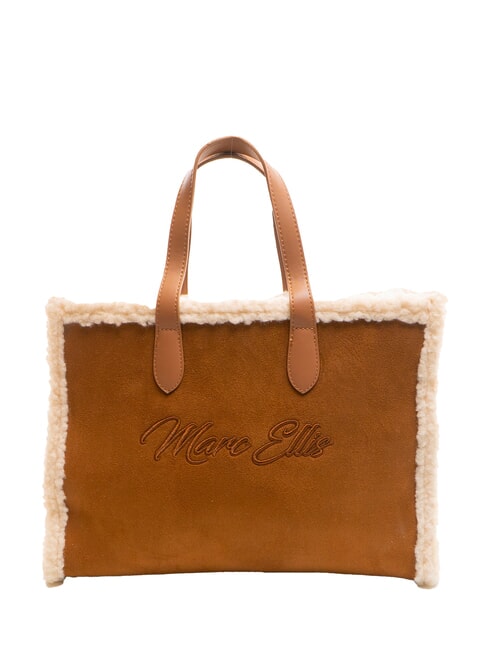 MARC ELLIS SHERPA Medium handbag with shoulder strap dark leather - Women’s Bags