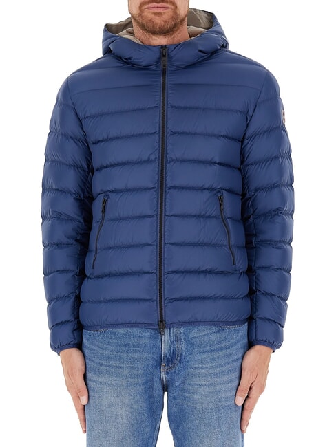 COLMAR E-CONCRETE Down jacket with hood darkblue-coffeecre - Men's down jackets