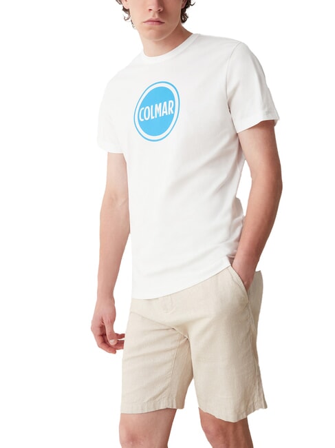 COLMAR FRIDA Cotton T-Shirt white seaside - T-shirt