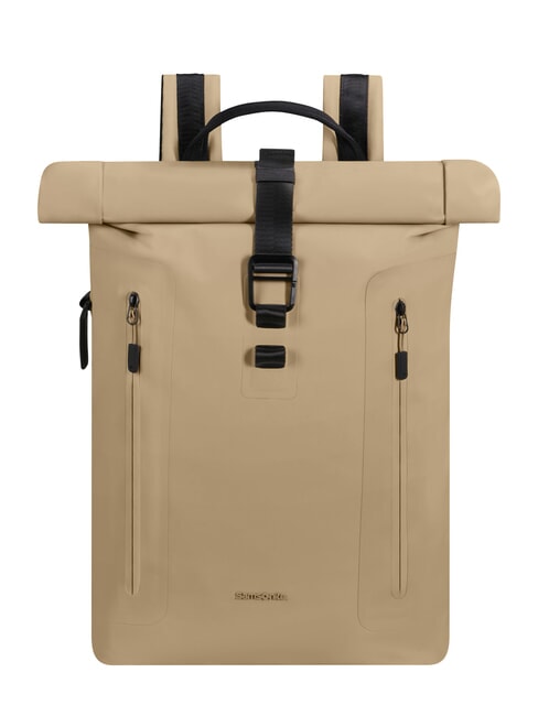 SAMSONITE COATIFY BIZ Rolltop backpack for 15.6" laptop sand - Laptop backpacks