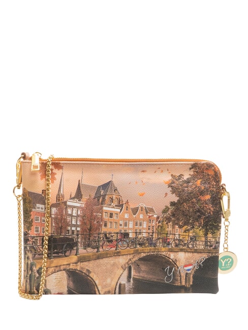 YNOT YESBAG Clutch Clutch bag with shoulder strap autumn river - Women’s Bags