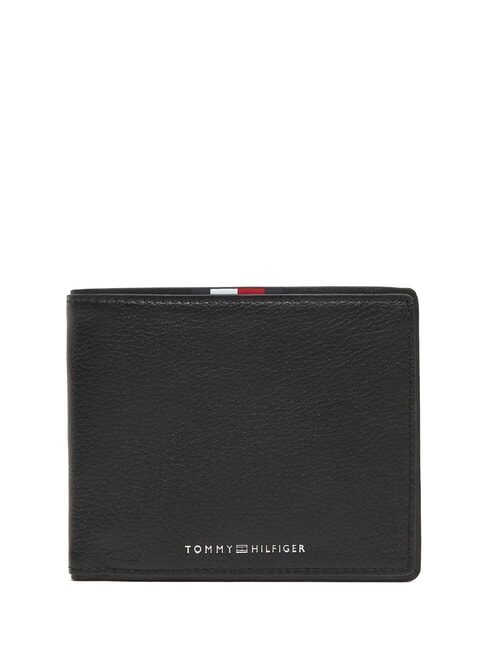 TOMMY HILFIGER TH CORP Small leather wallet black - Men’s Wallets