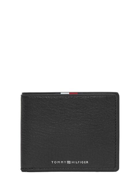 TOMMY HILFIGER TH CORP Compact leather wallet black - Men’s Wallets