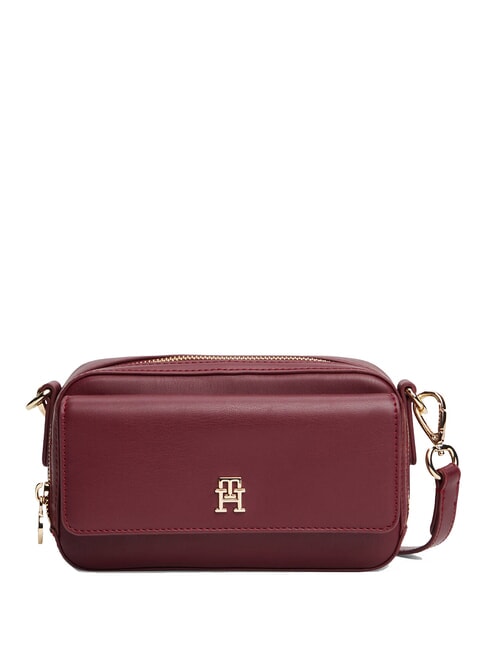 TOMMY HILFIGER TH ICON Mini shoulder bag deep rouge - Women’s Bags