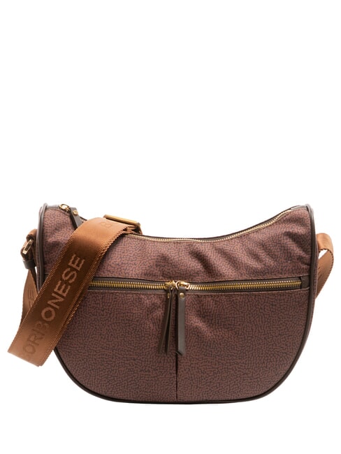 BORBONESE LUNA BAG M Flexos Zip terracotta - Women’s Bags