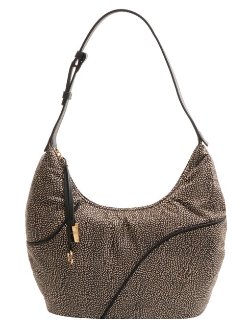 BORBONESE TENNIS  Hobo shoulder bag OP / NATURAL / BLACK - Women’s Bags