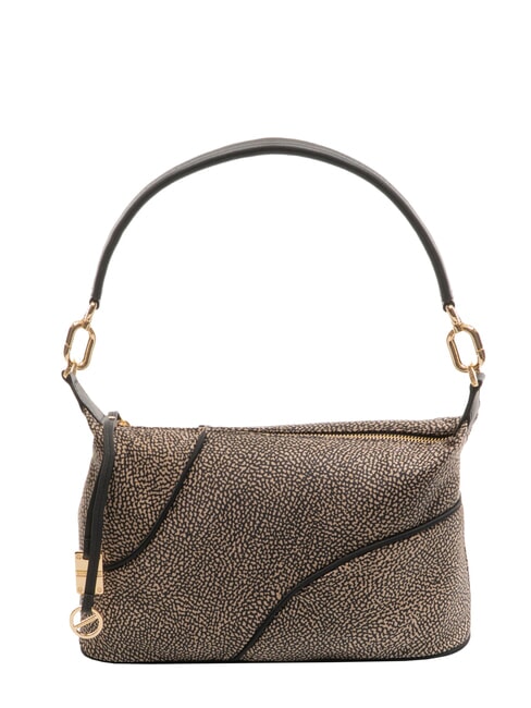 BORBONESE TENNIS Shoulder bag, with shoulder strap OP / NATURAL / BLACK - Women’s Bags