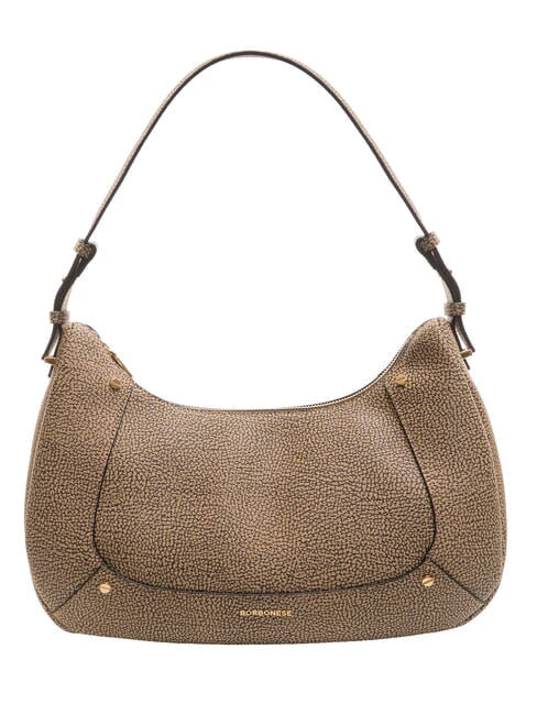 BORBONESE FRAME  Shoulder bag natural op / black - Women’s Bags