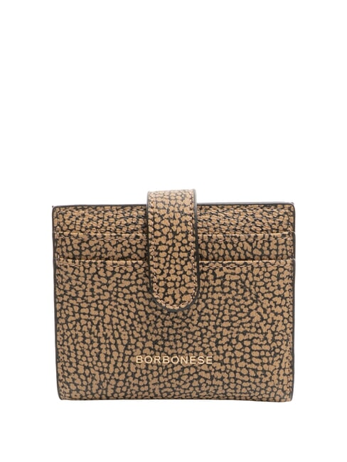 BORBONESE BRUNCH  Compact wallet natural op / black - Women’s Wallets