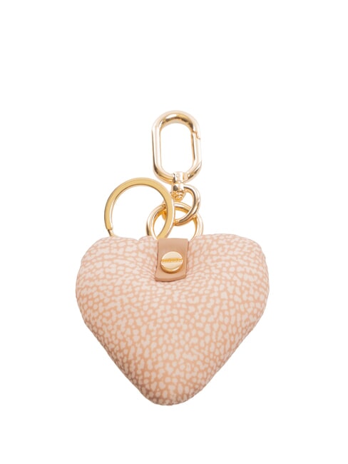 BORBONESE KEYRING Cuore Keychain with charm mauve - Key holders
