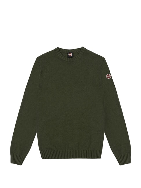 COLMAR EXCLASSIC Wool Blend Crewneck Sweater bush - Men's Sweaters