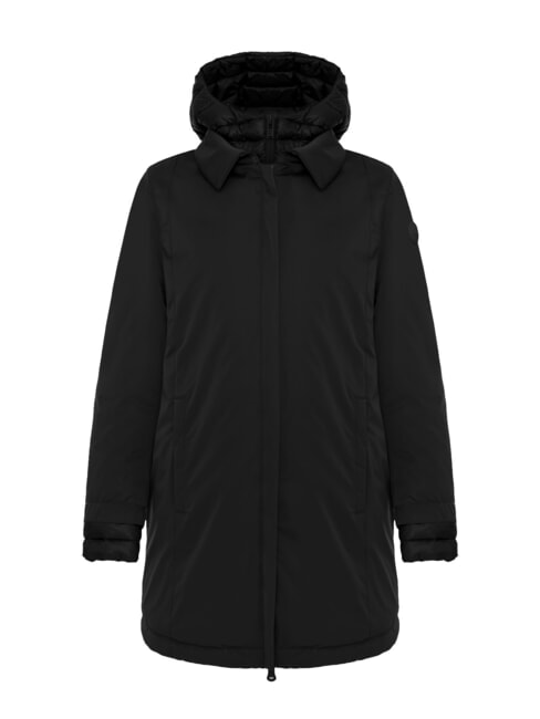 COLMAR SURROUNDING Long padded jacket with hood black - Women's Jackets