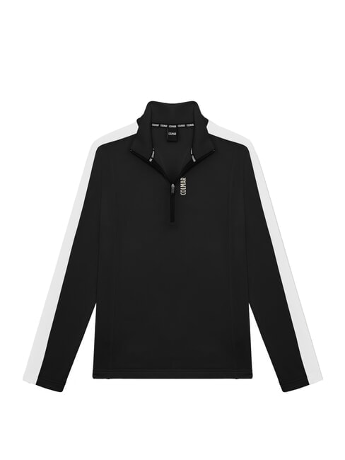 COLMAR SCI FACETIME High-neck full-zip thermal sweatshirt black and white - Women's Sweatshirts